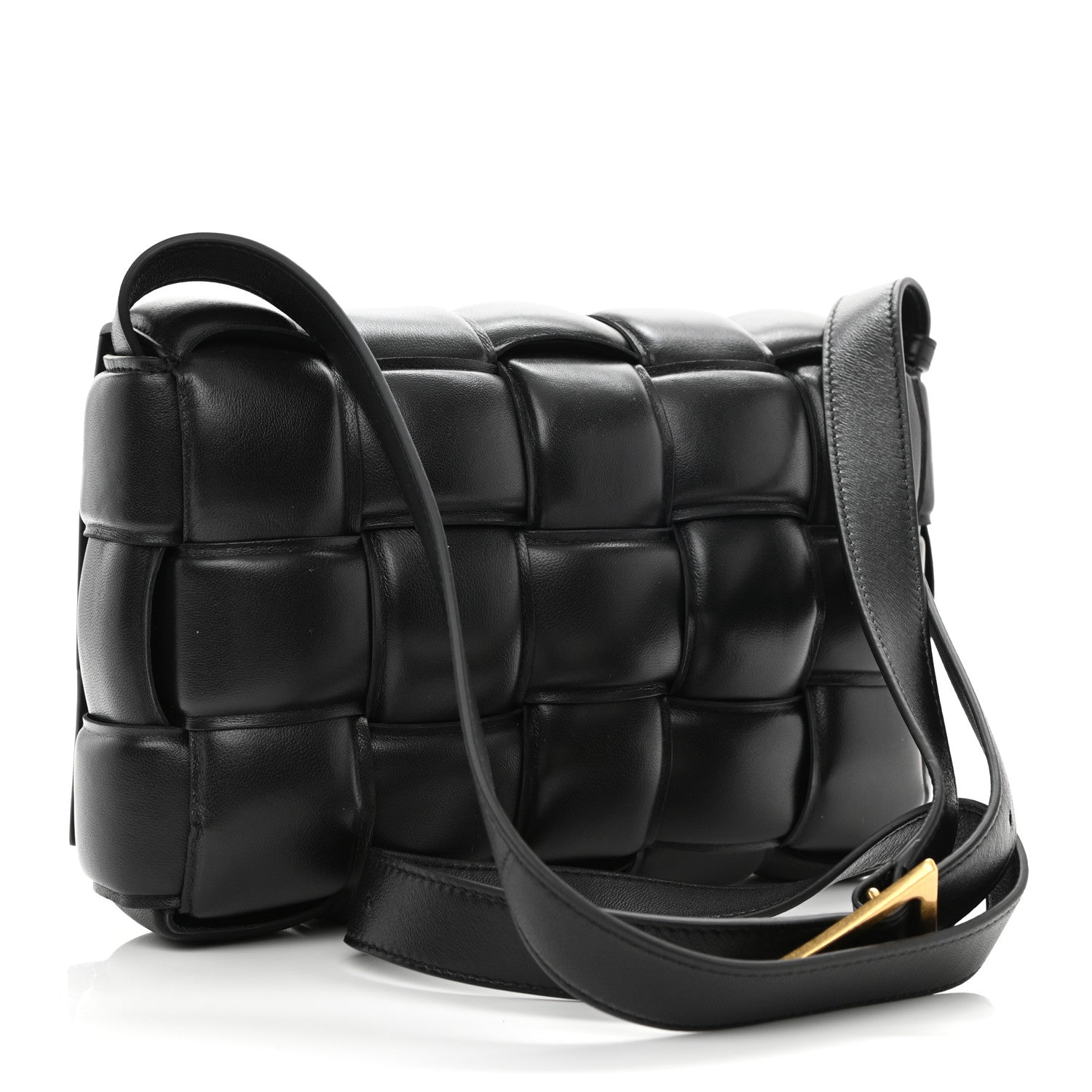 Bottega Veneta Nappa Maxi Intreccio Padded Cassette Crossbody Bag Black 3 of 11