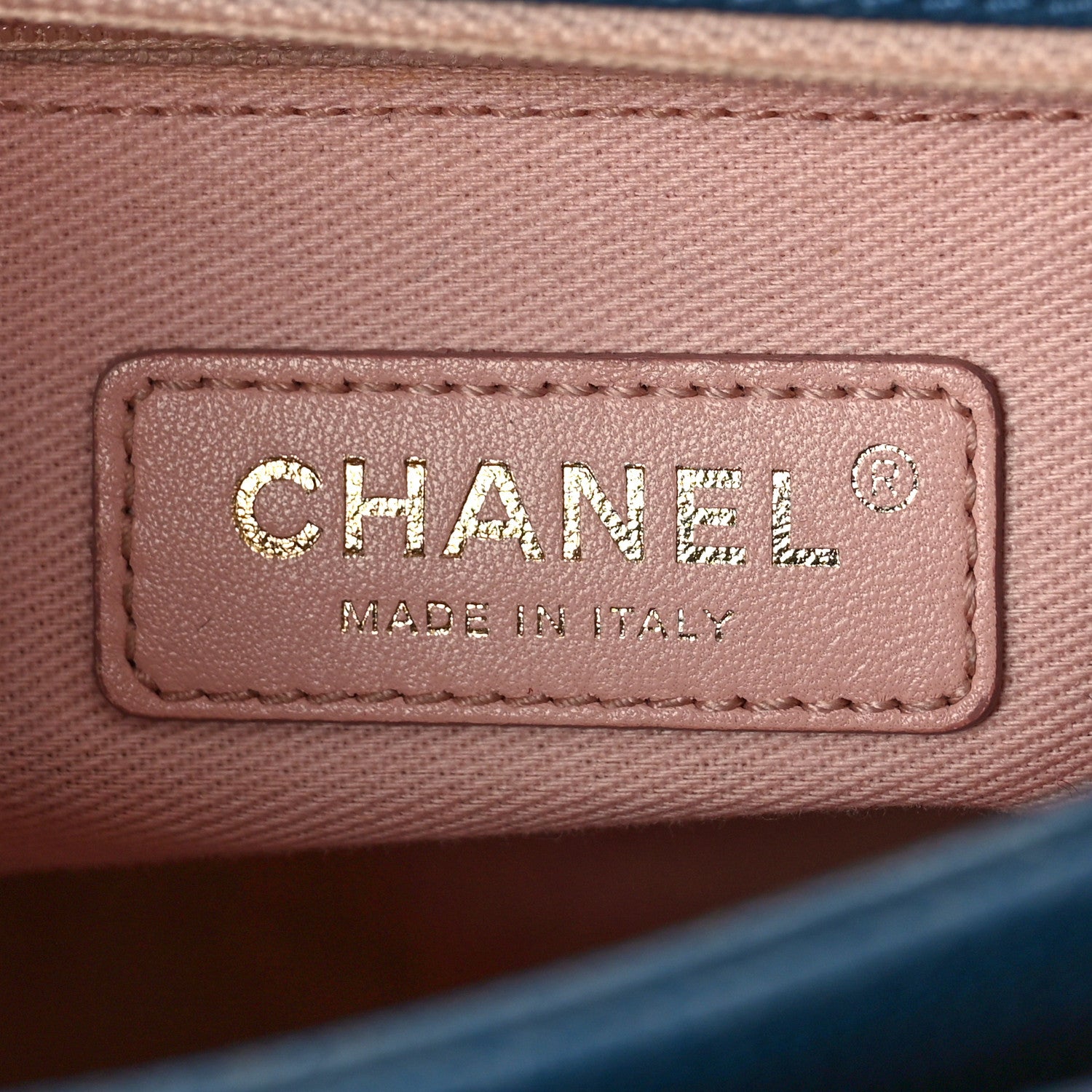 Chanel Grained Calfskin Quilted Medium Cuba Top Handle Flap Blue 6 of 10