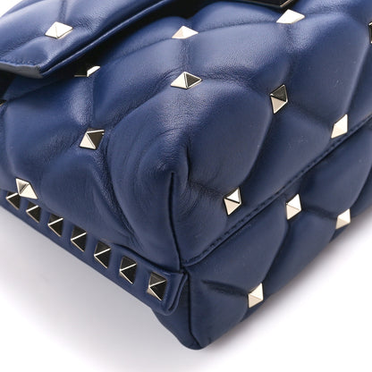 Valentino Garavani Nappa Small Candystud Crossbody Navy 10 of 11