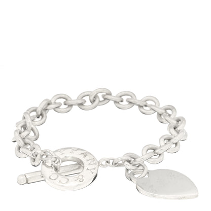 Tiffany Sterling Silver Heart Tag Toggle Bracelet 1 of 3