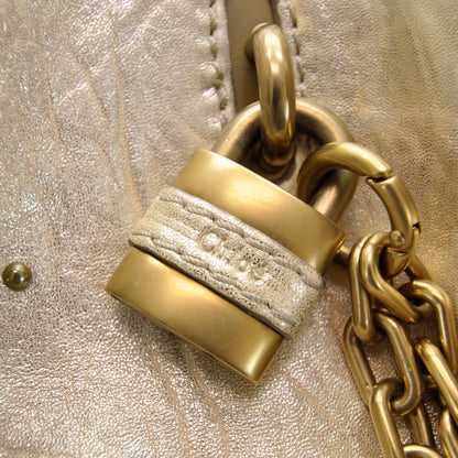 Chloe Leather Large Paddington Tote Metallic 8 of 10
