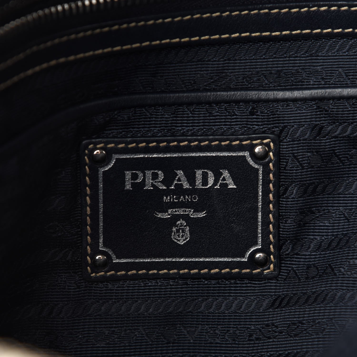 Prada Tessuto Nylon Soft Calf Tote 13 of 15