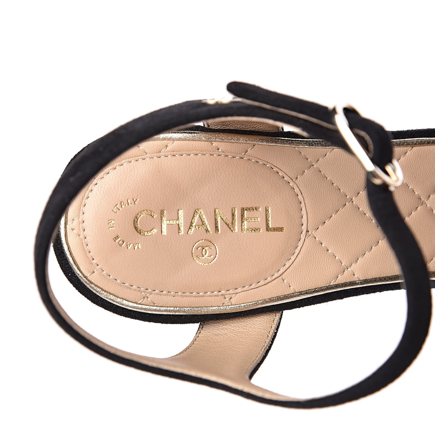 Suede Sandals 37 Black
