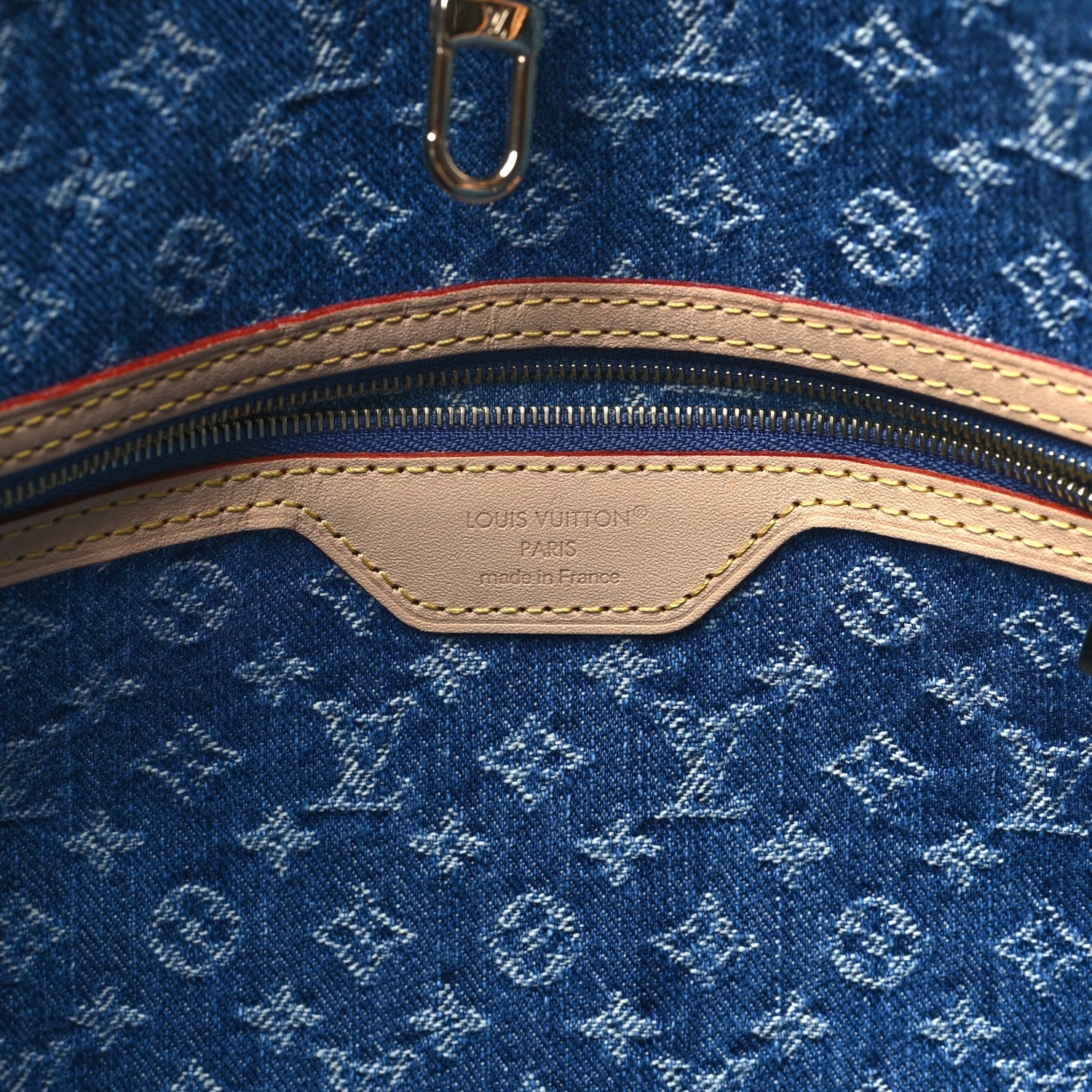 Louis Vuitton Monogram Denim Neo Neverfull MM Blue 6 of 9