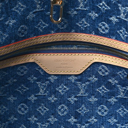 Louis Vuitton Monogram Denim Neo Neverfull MM Blue 6 of 9