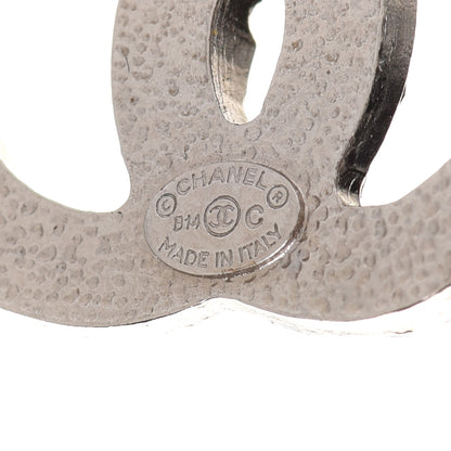 Chanel Baguette Crystal CC Earrings Silver 4 of 5