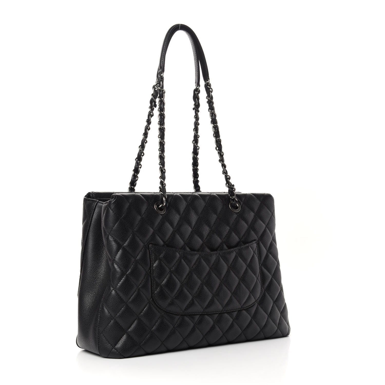 Chanel Caviar Quilted City Shopping Tote Black 3 of 10