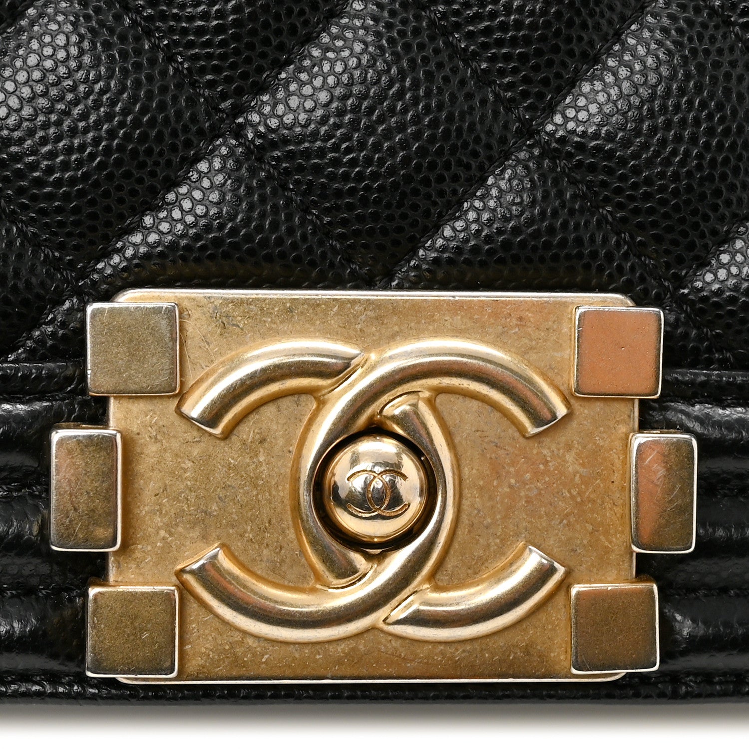 Chanel Caviar Quilted Medium Boy Flap Black 13 of 14
