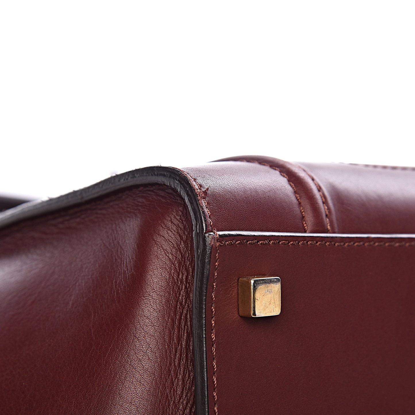 Natural Calfskin Medium Phantom Luggage Burgundy