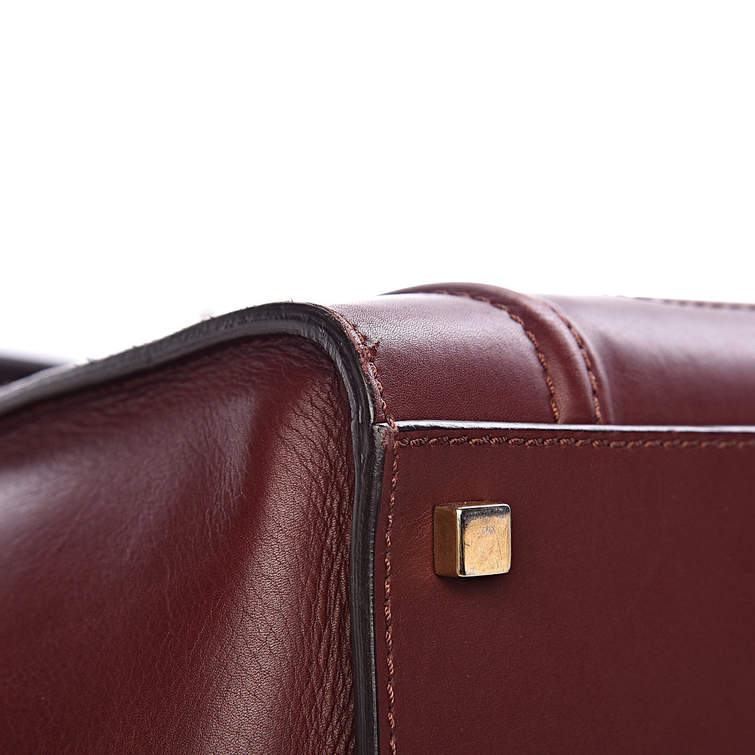 Celine Natural Calfskin Medium Phantom Luggage Burgundy 18 of 21