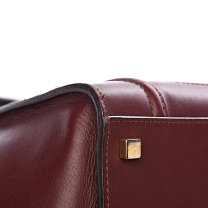 Celine Natural Calfskin Medium Phantom Luggage Burgundy 18 of 21