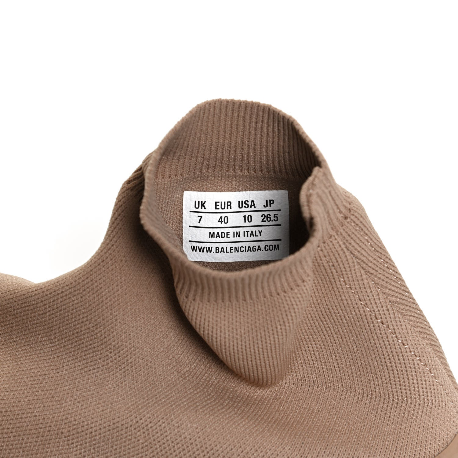 Balenciaga Technical 3D Recycled Knit Womens Speed 2.0 Sneakers 40 Monocolor Beige 9 of 9