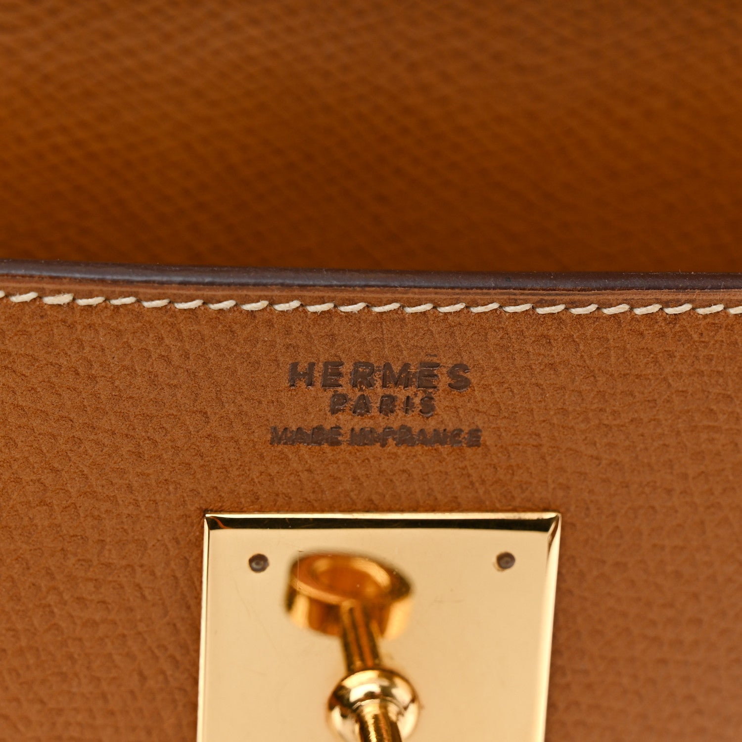 Hermes Courchevel Kelly Retourne 32 Gold 6 of 22