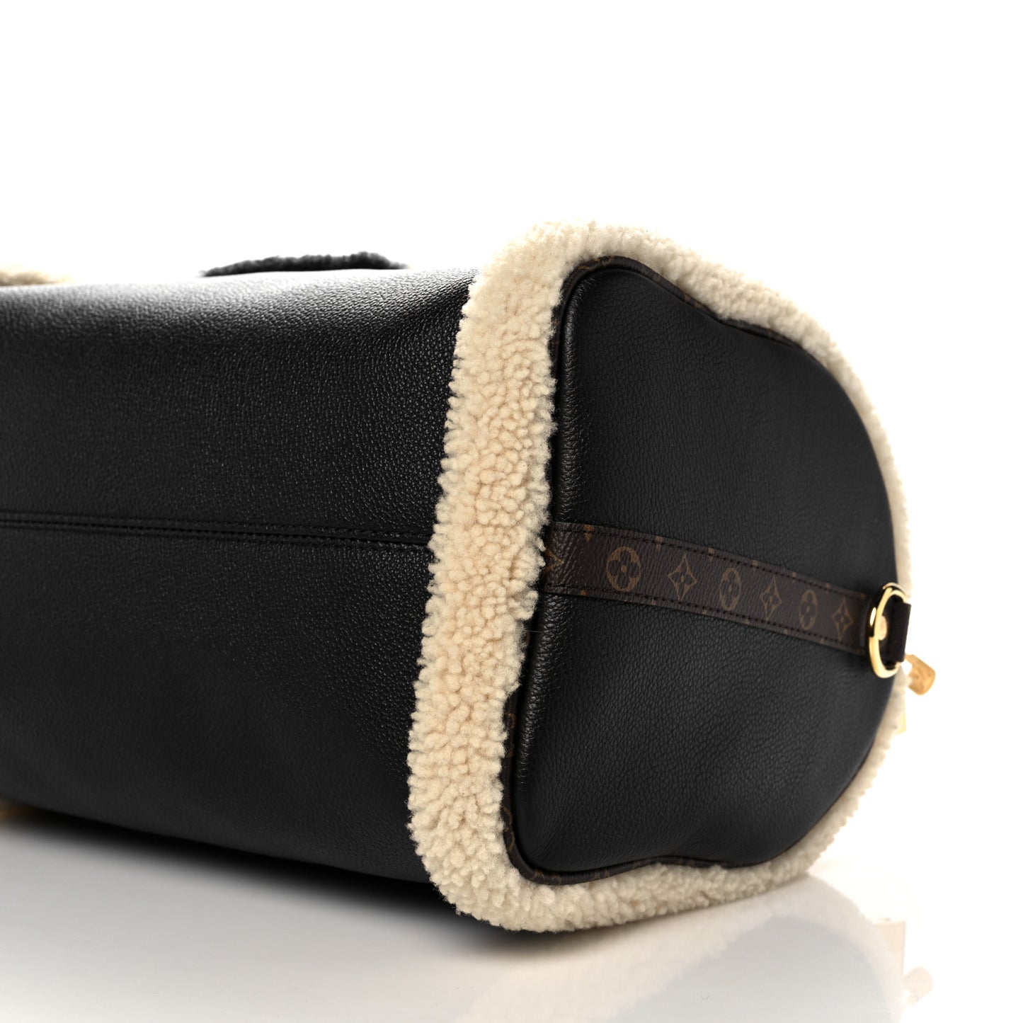Calfskin Monogram Teddy Speedy Bandouliere 30 Black