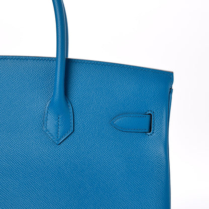 Hermes Epsom Birkin 35 Bleu Zanzibar 28 of 33