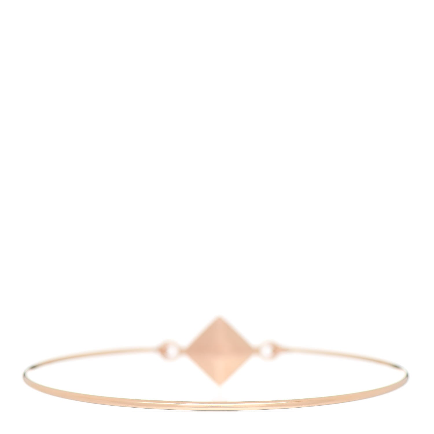 Hermes 18K Rose Gold Collier De Chien Rock Bracelet SH 2 of 3
