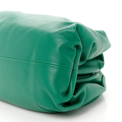 Bottega Veneta Smooth Butter Calf The Pouch Oversized Clutch Racing Green 11 of 11