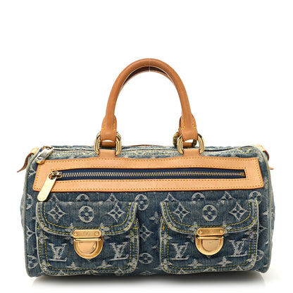 Louis Vuitton Monogram Denim Neo Speedy Blue 1 of 14