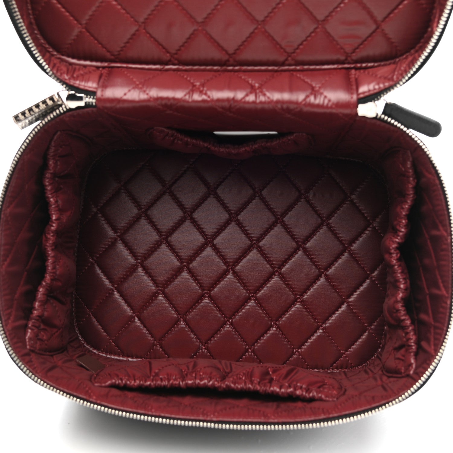 Chanel Lambskin Quilted Vanity Pouch Black 6 of 9