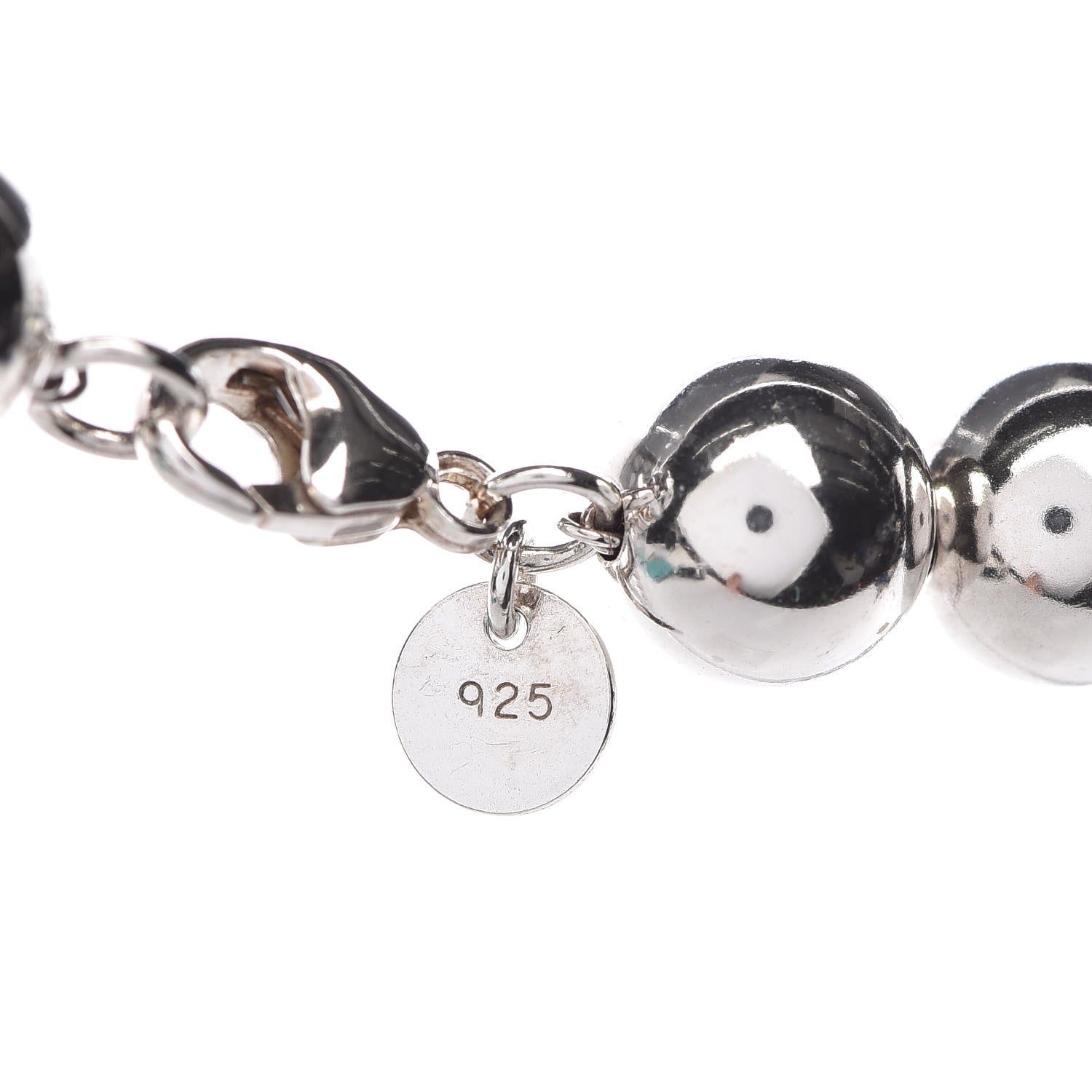 Tiffany Sterling Silver 10mm HardWear Ball Necklace 4 of 6