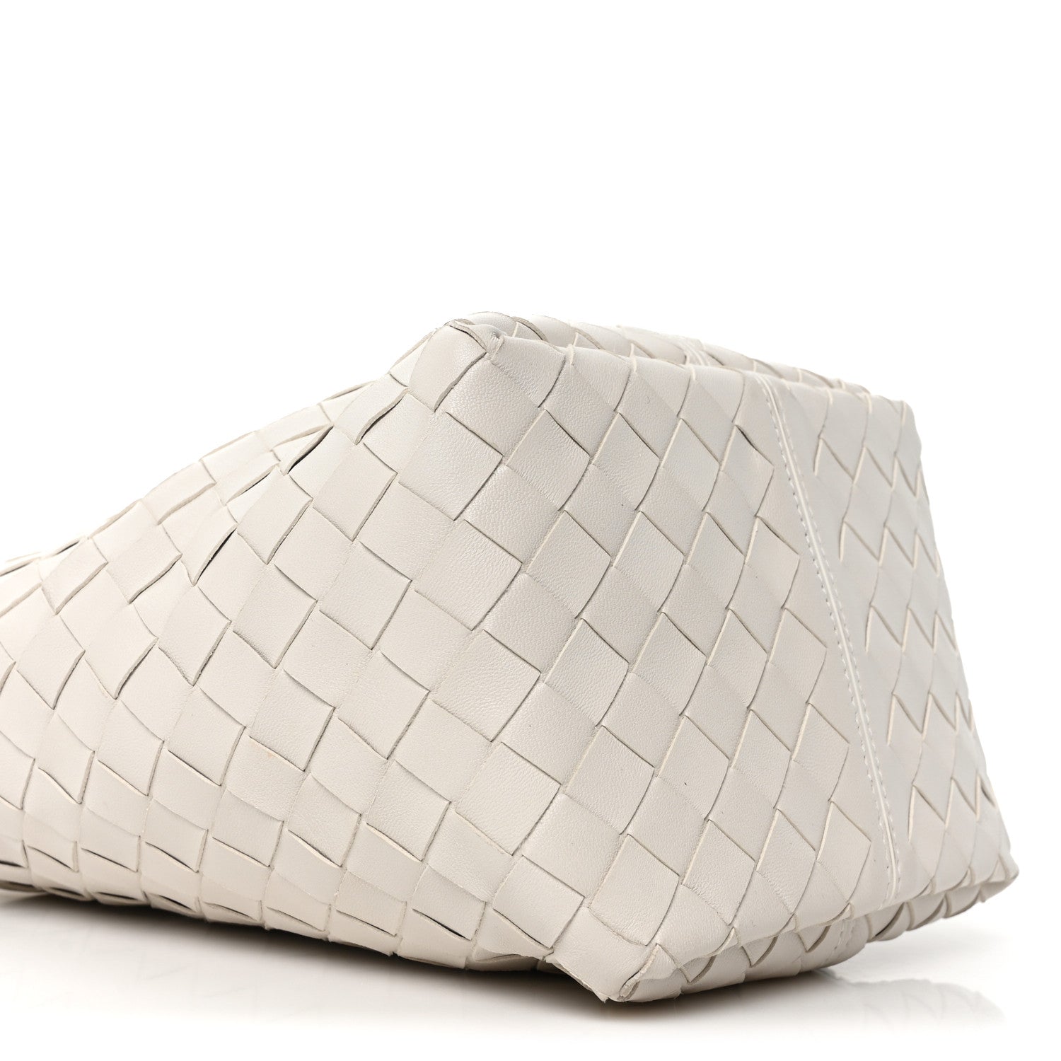 Bottega Veneta Nappa Intrecciato Small Flip Flap Tote Chalk 8 of 9