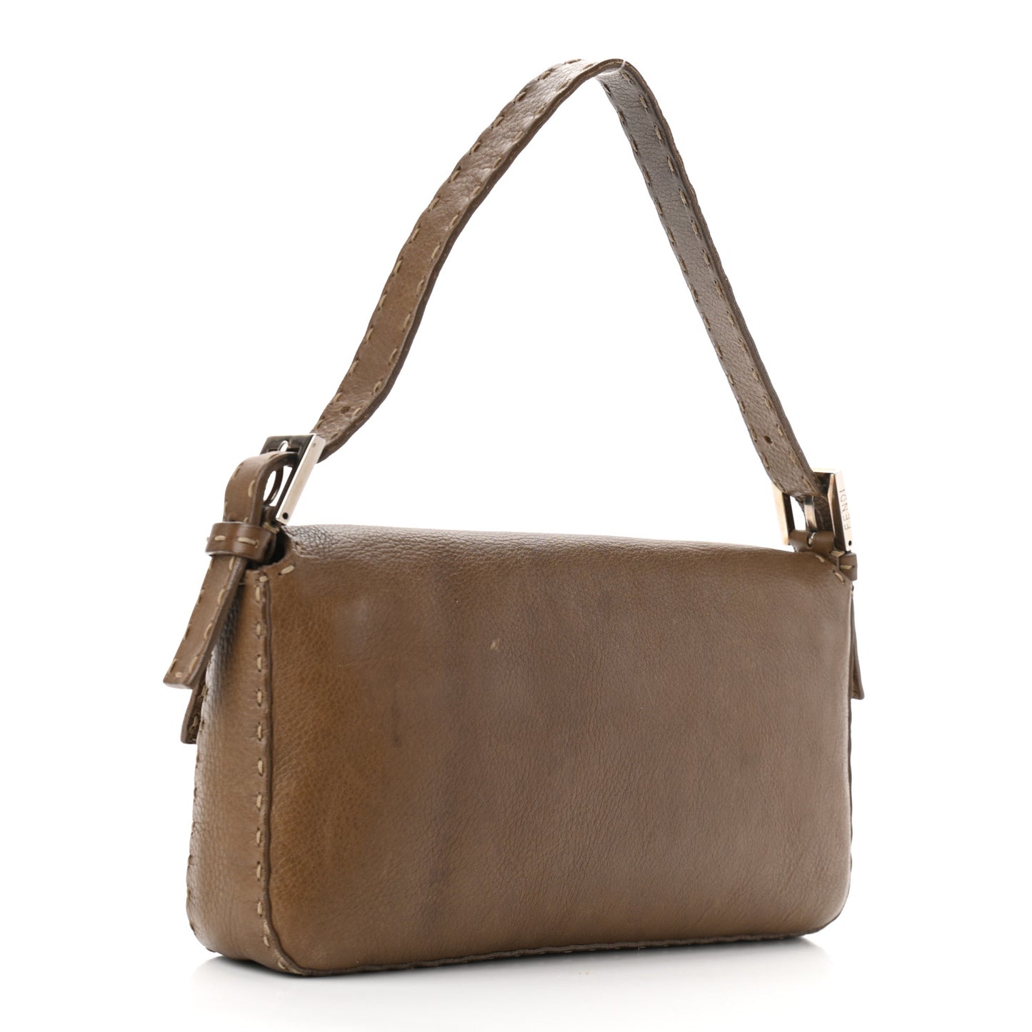 Calfskin Romano Selleria Baguette Brown