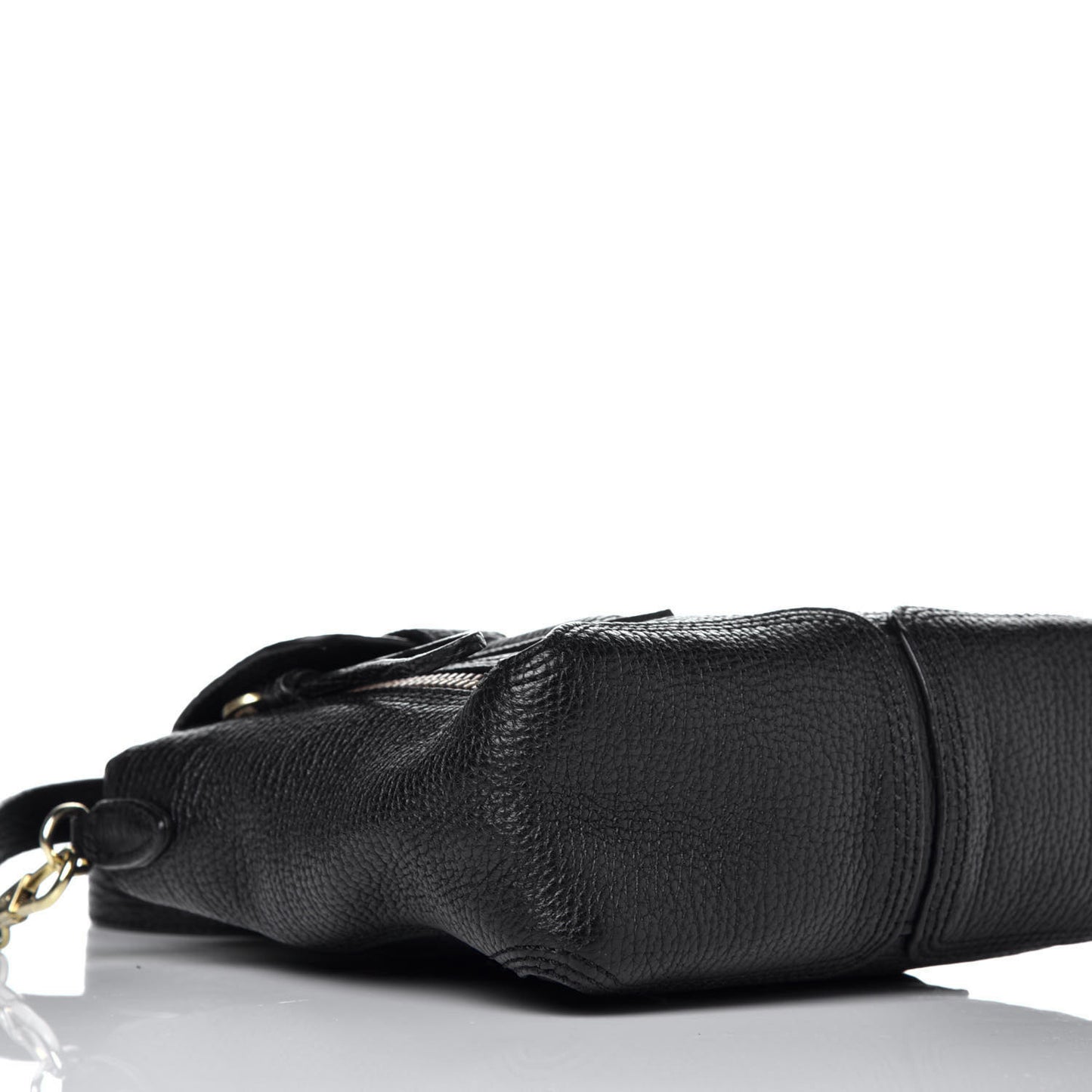 Textured Calfskin Mini Pashli Satchel Black