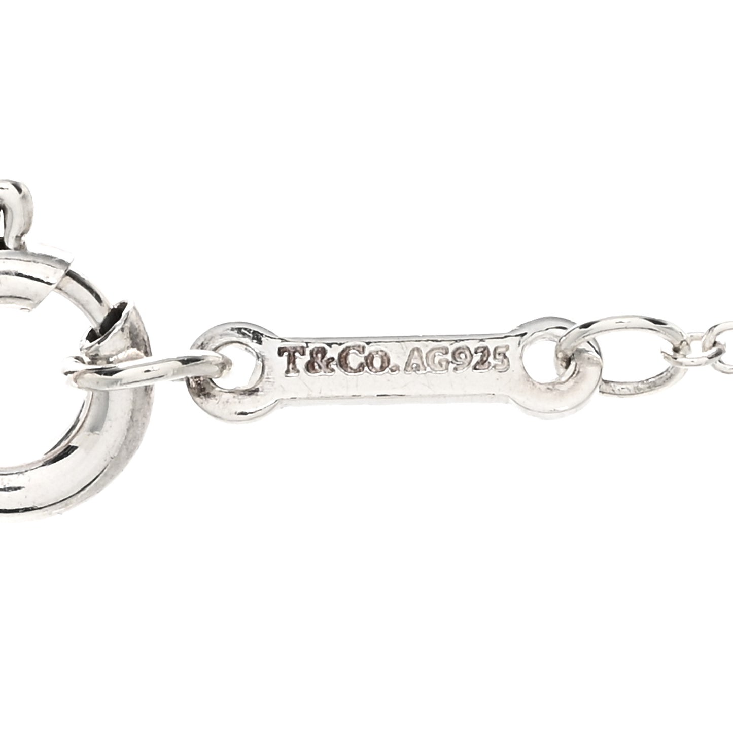 Sterling Silver Paloma Picasso Loving Heart Bar Pendant Necklace