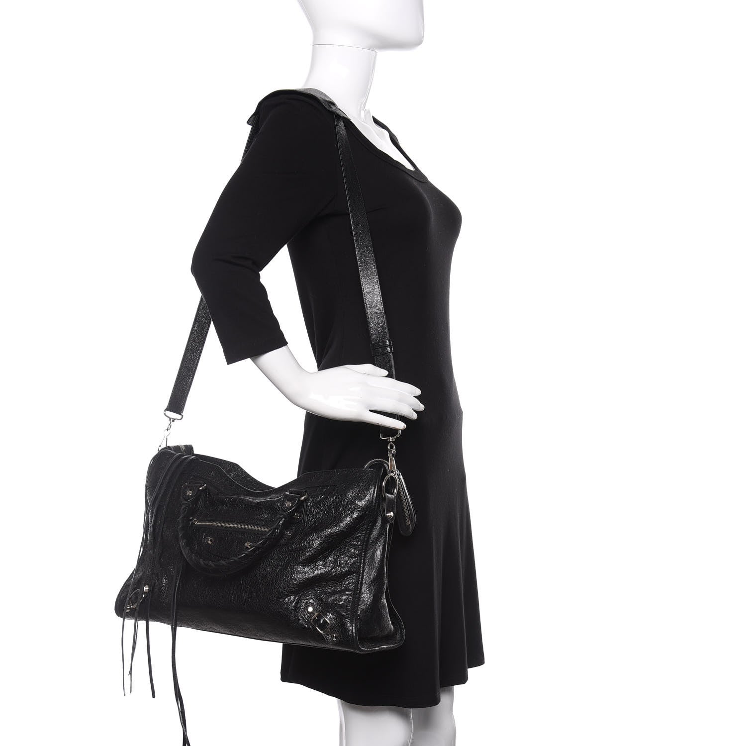 Balenciaga Agneau Classic Silver Hardware City Black 2 of 13