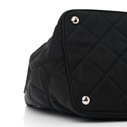 Prada Nylon Tessuto Impuntu Quilted Tote Black 9 of 11