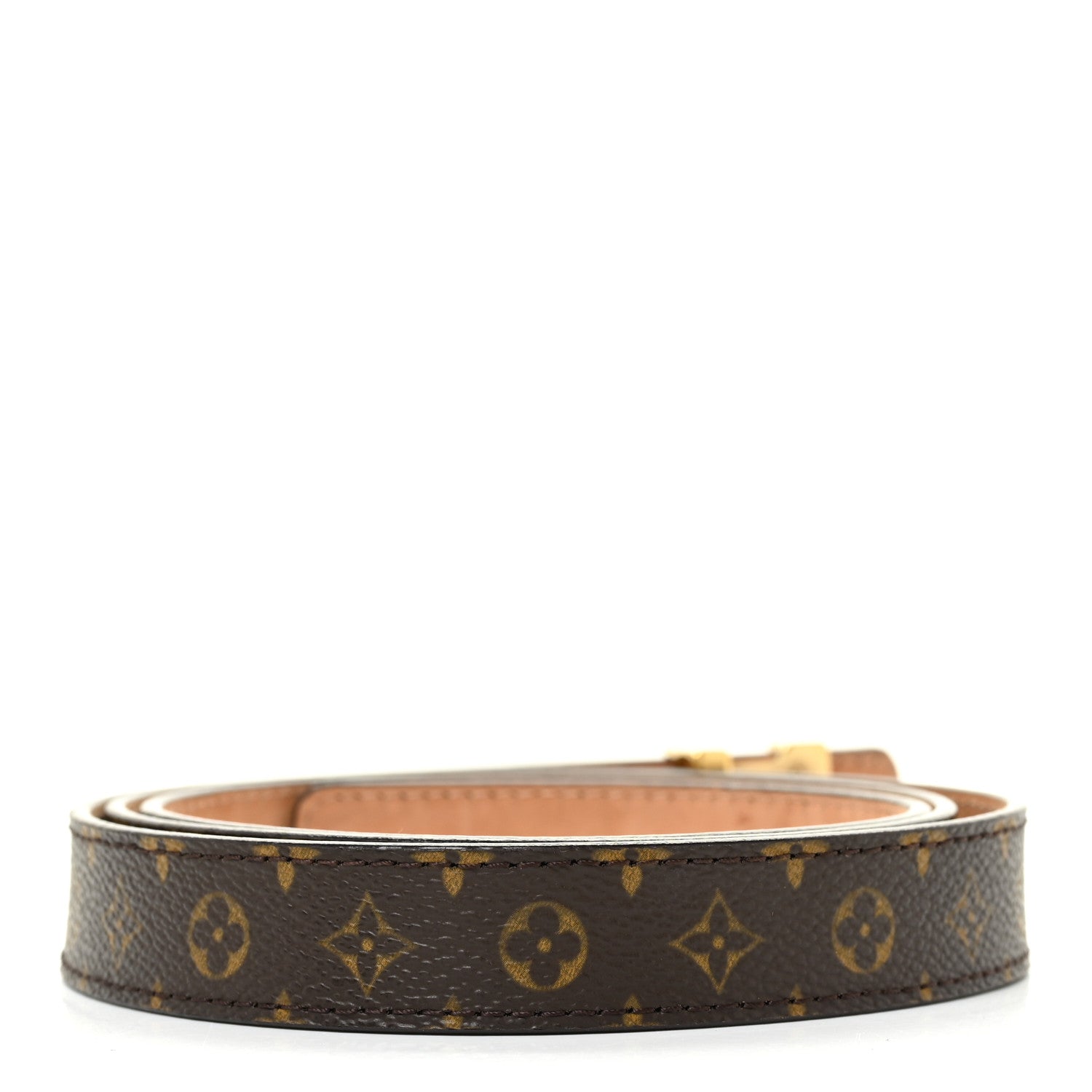 Louis Vuitton Calfskin Monogram 30mm LV Initiales Belt 95 38 Black 2 of 10
