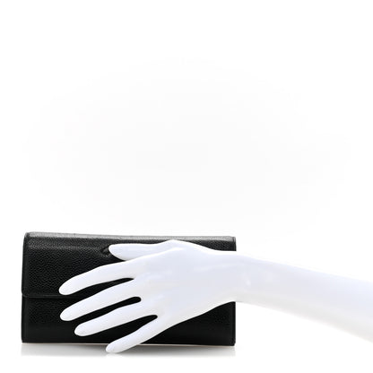 Chanel Caviar Timeless CC Large Gusset Flap Wallet Black 2 of 13