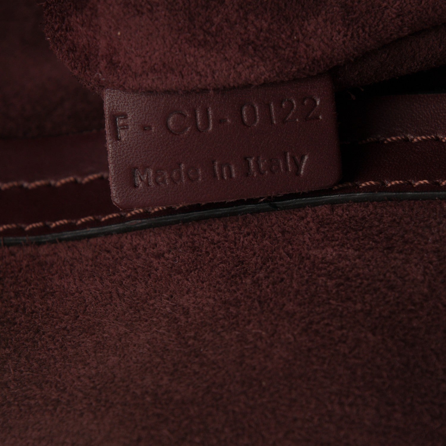 Celine Natural Calfskin Medium Phantom Luggage Burgundy 6 of 10