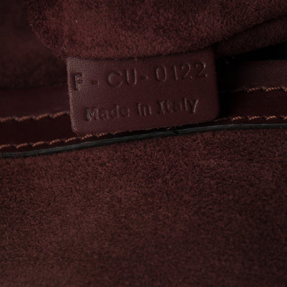 Celine Natural Calfskin Medium Phantom Luggage Burgundy 6 of 10
