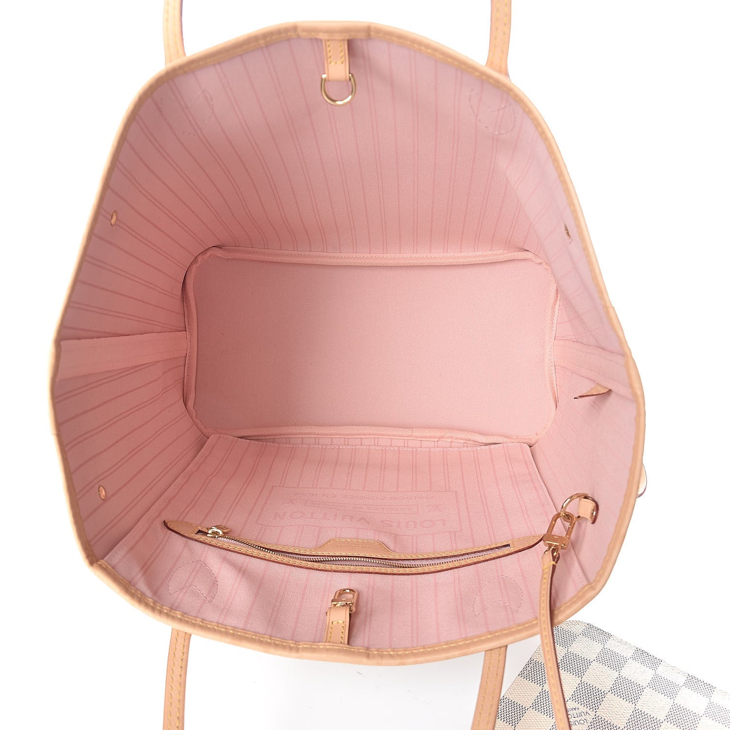 Damier Azur Neo Neverfull MM Rose Ballerine