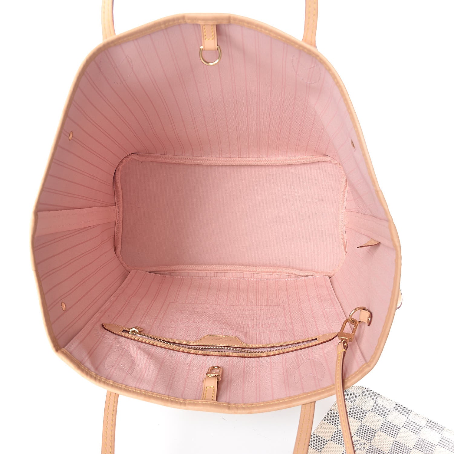 Louis Vuitton Damier Azur Neo Neverfull MM Rose Ballerine 5 of 11