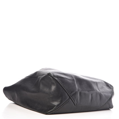 Celine Grained Calfskin Horizontal Cabas Black 5 of 18