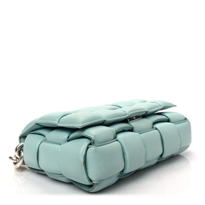 Bottega Veneta Lambskin Maxi Intreccio Padded Chain Cassette Crossbody Bag Spearmint 4 of 8