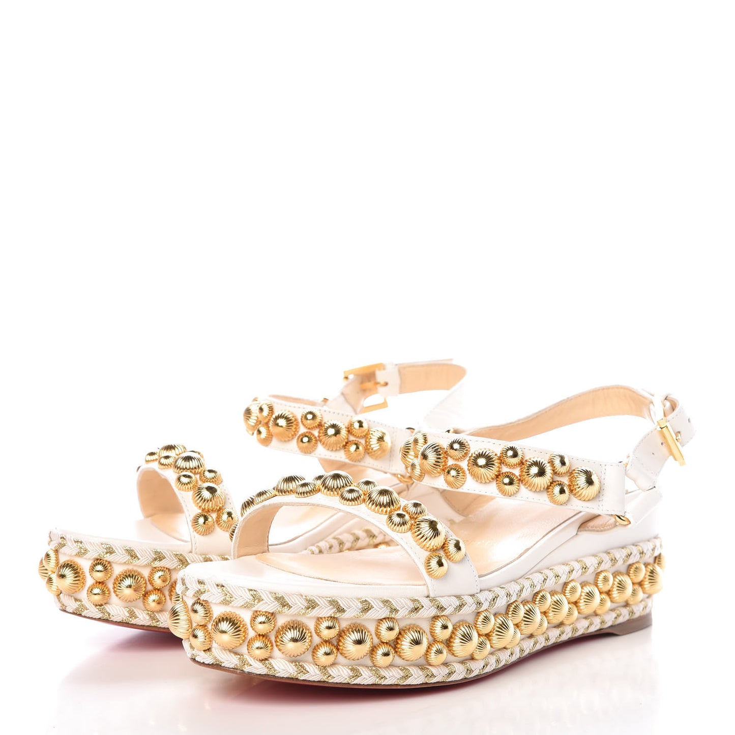 Shiny Nappa Rondaclou 60 Platform Sandals 36 Latte