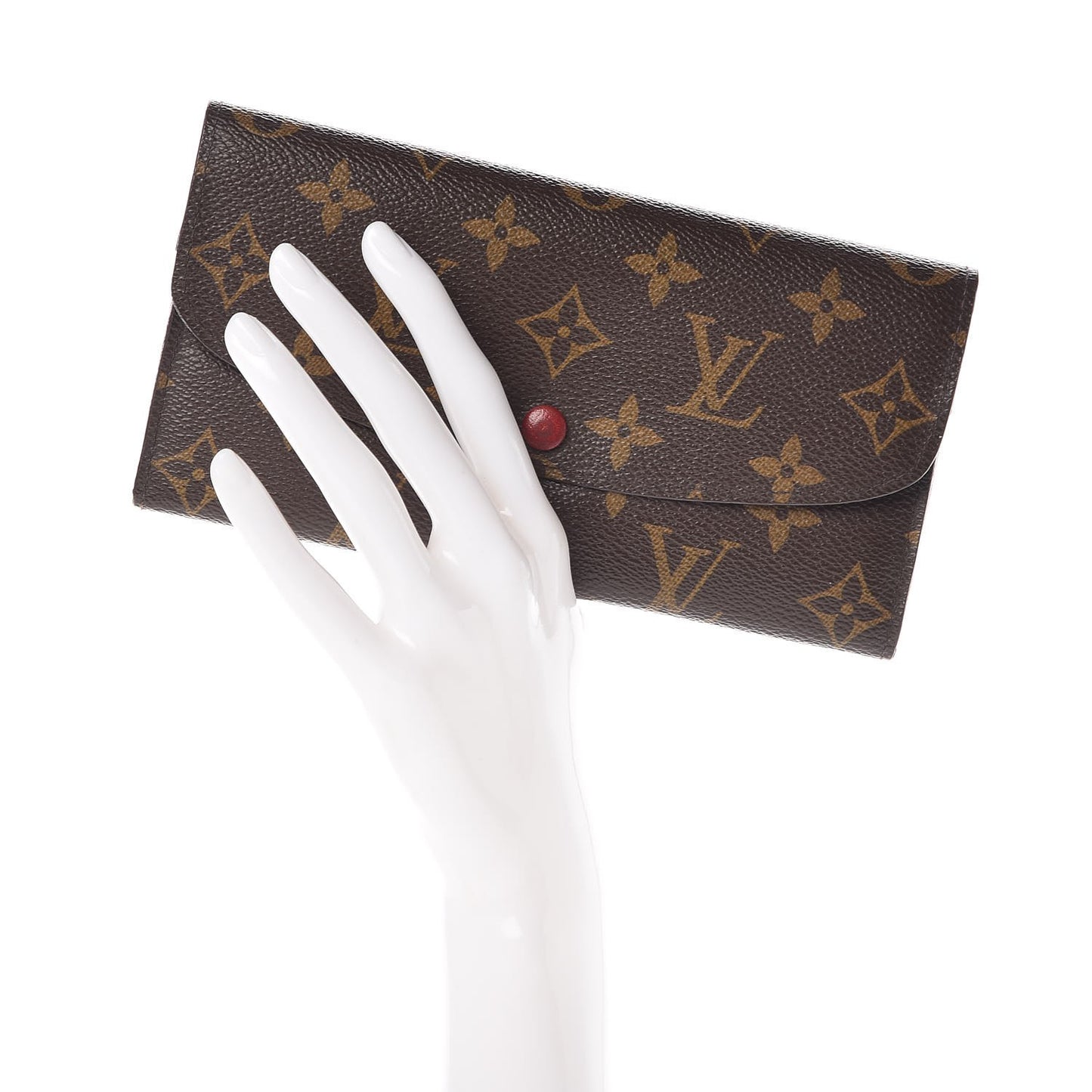 Monogram Emilie Wallet Red