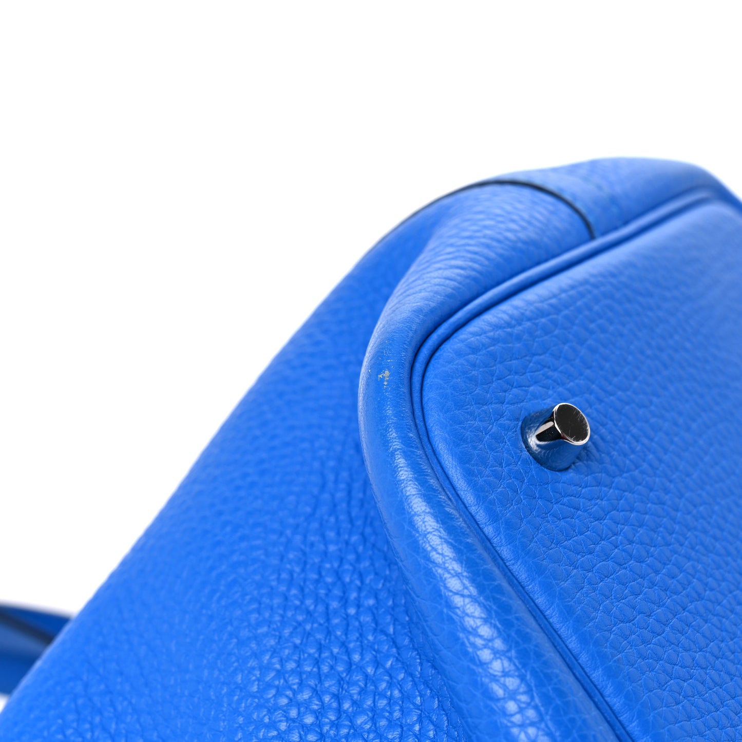 Taurillon Clemence Picotin Lock 22 MM Bleu Hydra