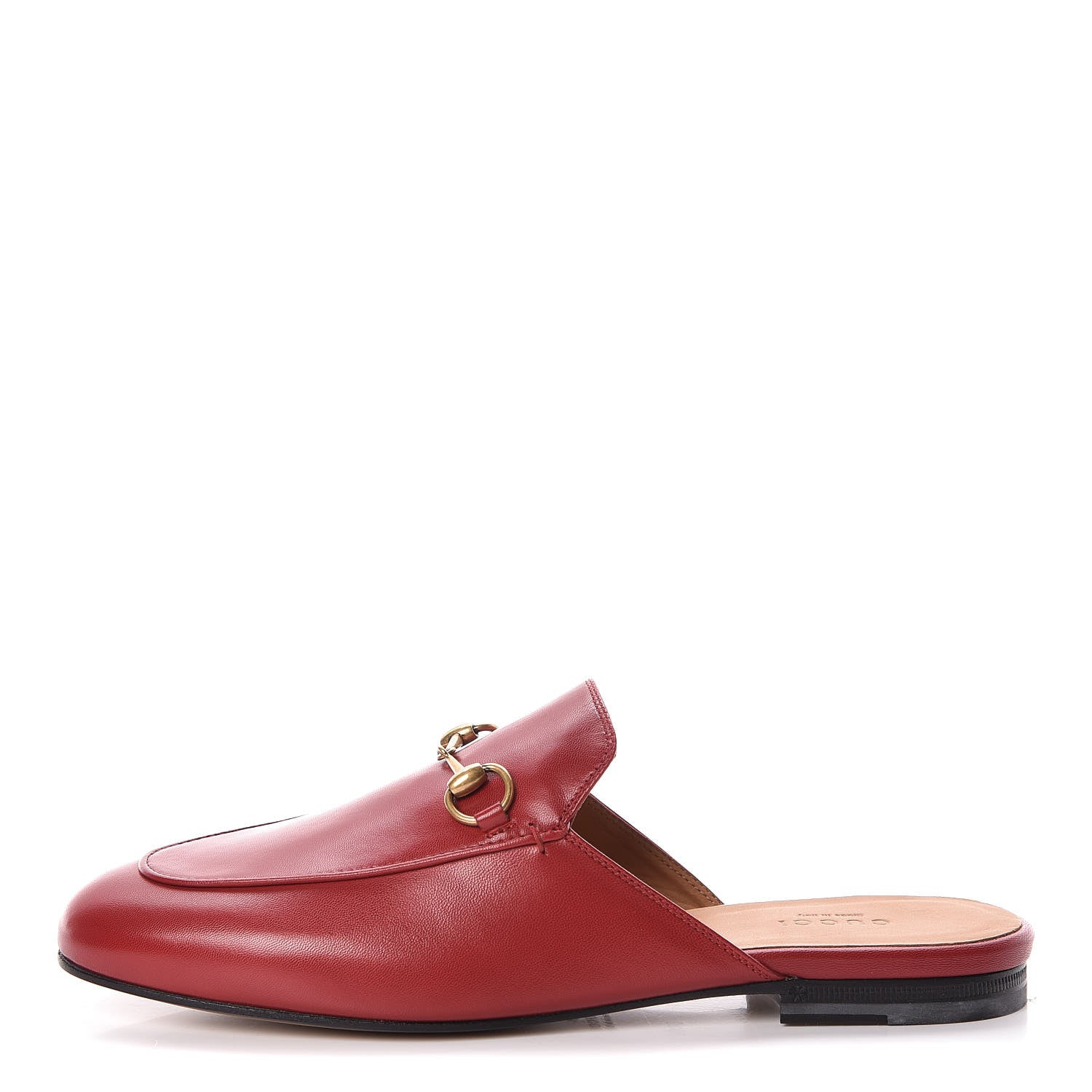Gucci Malaga Kid Womens Princetown Slippers 38.5 Hibiscus Red 1 of 8