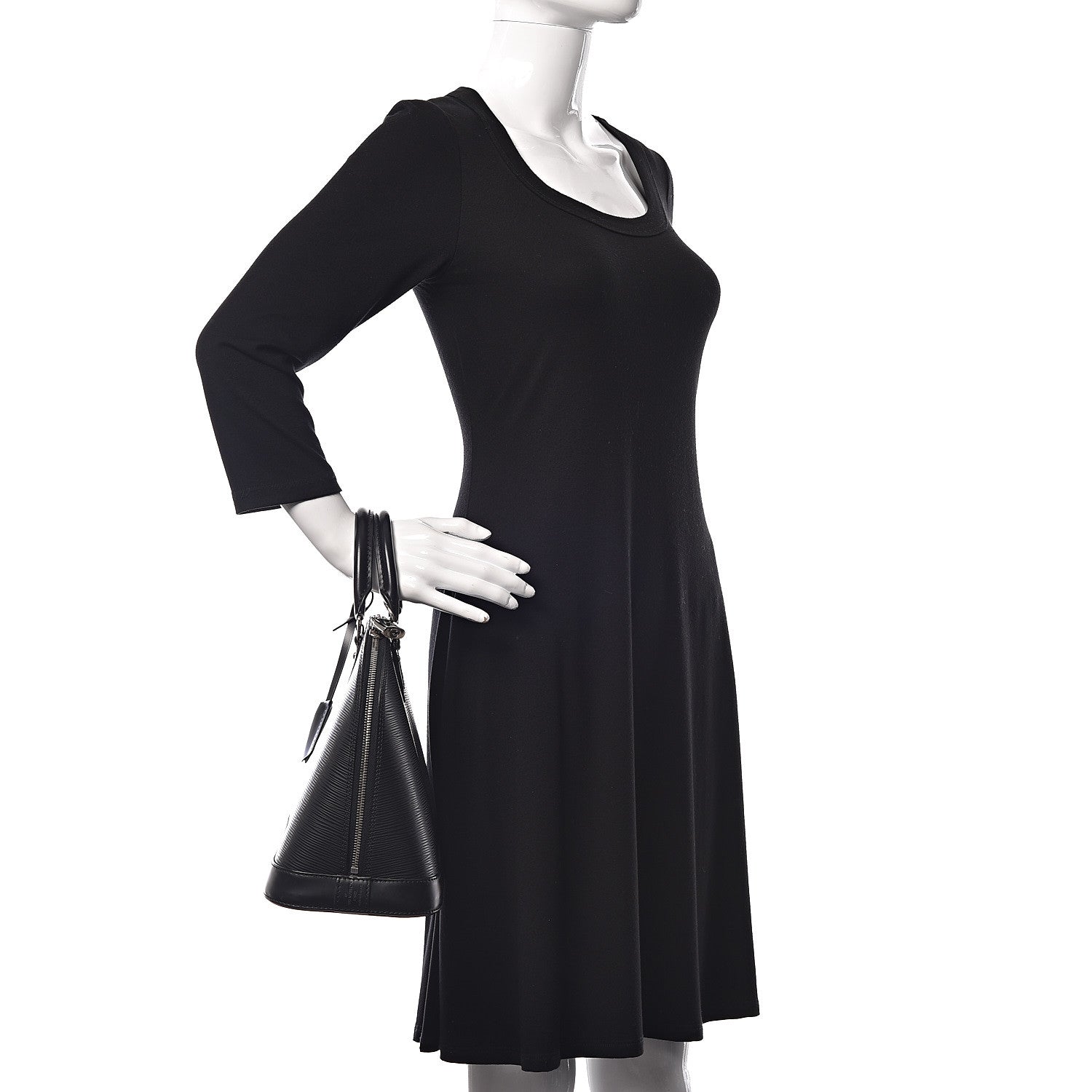 Louis Vuitton Epi Alma PM Black 3 of 11