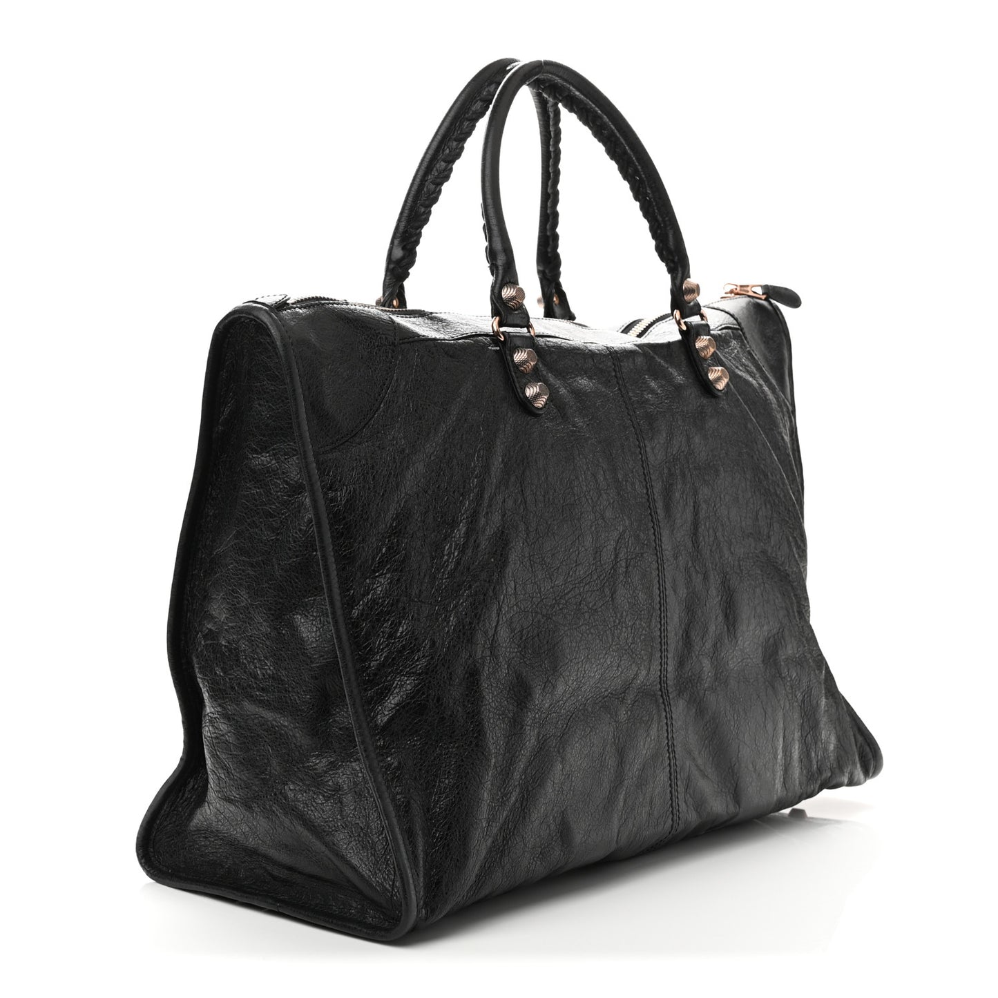 Agneau Giant 12 Rose Gold Hardware Weekender Officier