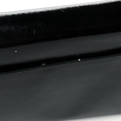 Prada Vernice Saffiano Clutch Black 11 of 13