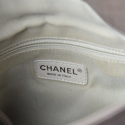 Chanel Washed Lambskin Chain Around Hobo Taupe 6 of 10