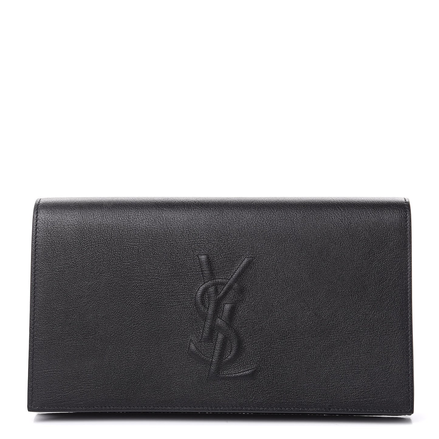 Goatskin Large Belle De Jour Clutch Black