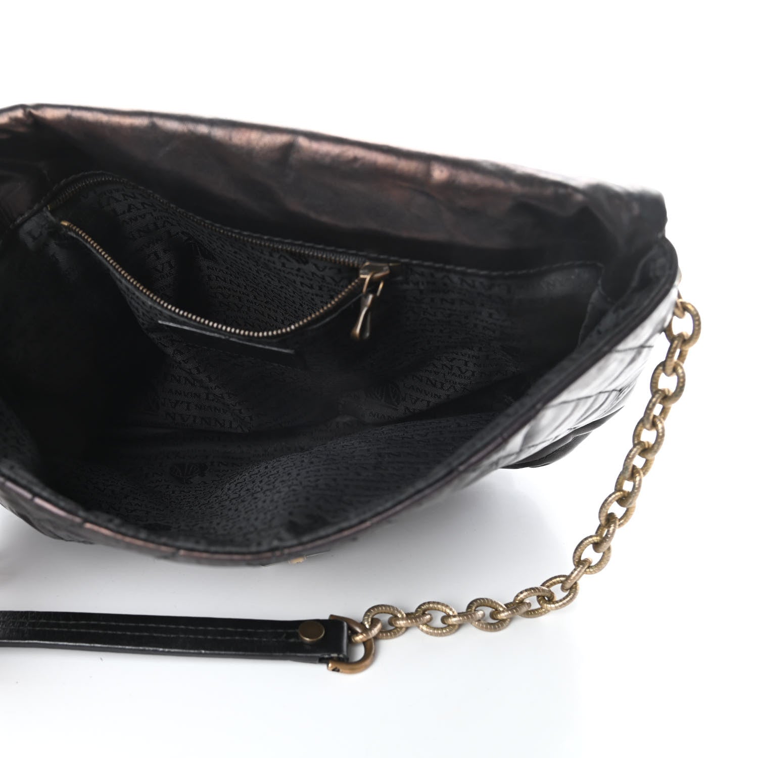 Lanvin Lambskin Quilted Medium Happy Shoulder Bag Black 5 of 10