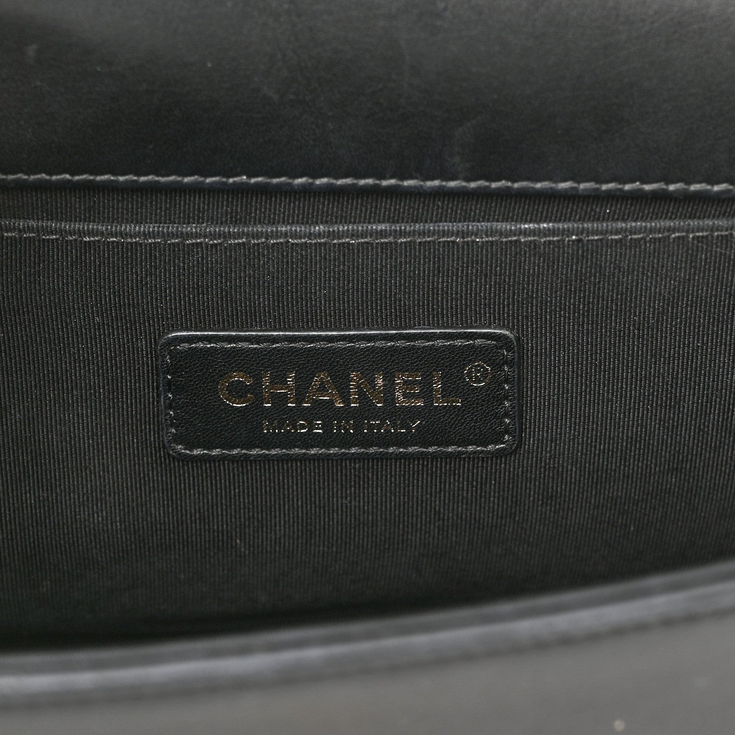 Chanel Calfskin Chevron Quilted Medium Boy Flap Black 5 of 12