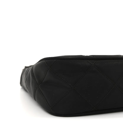 Prada Tessuto Nylon Stitched Shoulder Bag Black 8 of 9